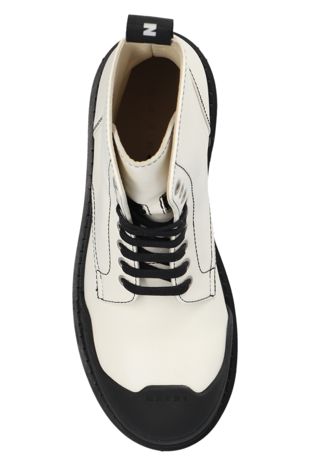 MARNI マルニ ロゴ ブーツ Dada leather combat boots835859 MARNI マルニ ロゴ ブーツ Dada leather combat boots835859